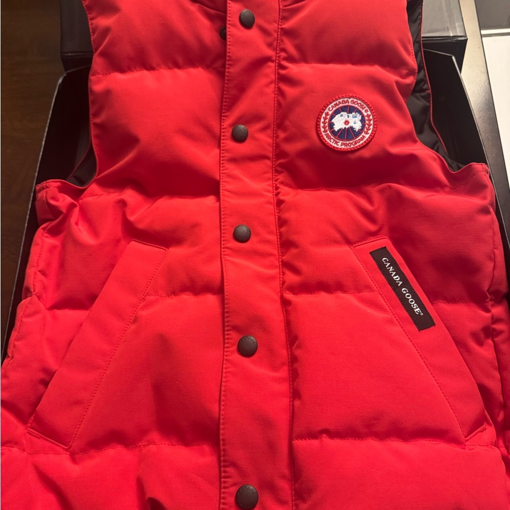 Canada Goose Red Puffer Vest